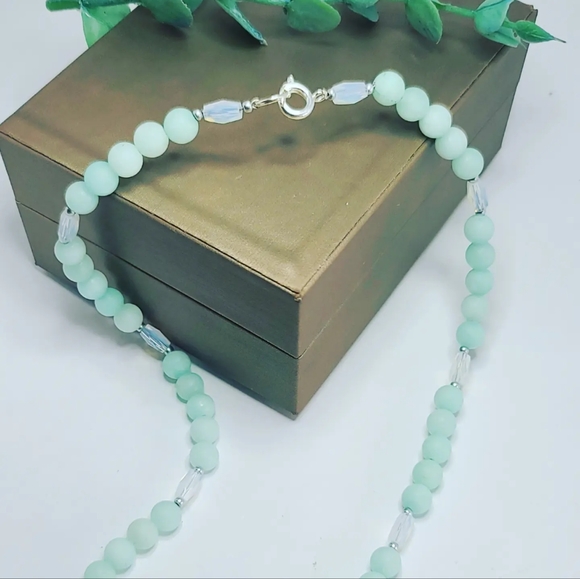 Amazonite Necklace 6 mm - Picture 2 of 4